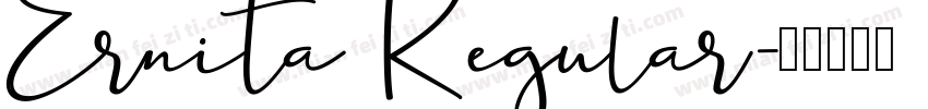 Ernita Regular字体转换